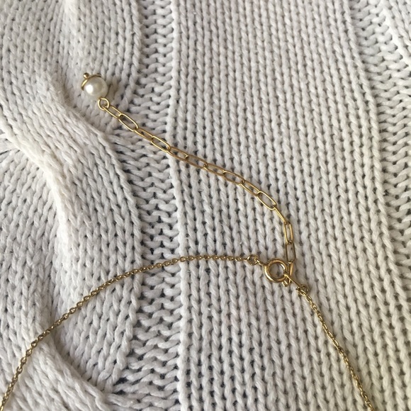 BCBG Gold Drop Necklace - Picture 3 of 3